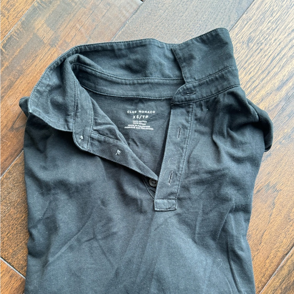 Club Monaco Men’s Black Polo Short Sleeve